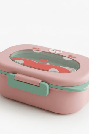 Best Cute Plastic Lunch Box – 3 Compartment Leak-Proof Bento Box